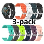 3-pack SmartWatch Armband 20mm Silikon