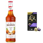 MONIN Premium Apple Pie Syrup 700 ml with L'OR Espresso Supremo - Intensity 10 - Nespresso Compatible Coffee Capsules (Pack of 10, 100 Capsules in Total)