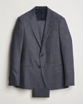 Giorgio Armani Soho Wool/Cashmere Flannel Suit Navy Melange