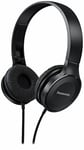 Panasonic RP-HF100ME- K Casque Stéréo, HP 30mm, avec Aimant Neodyme, Pliable avec Coussinets Souples, Noir