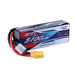 SIGP 4S 14,8V Batterie LiPo 5100mAh 70C Emballage Souple avec Fiche XT90 pour Avion RC Quadcopter Hélicoptère Drone FPV Loisirs de Course