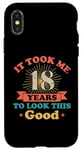 Coque pour iPhone X/XS Live Legend 18th years Vintage Birthday Party Celebration