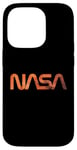 Coque pour iPhone 14 Pro Logo rétro de la NASA Mars Worm Patch Space Exploration Graphic