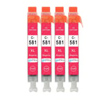 4 Magenta Ink Cartridges for Canon PIXMA TS6151 TS8100 TS8252 TS8350 TS9150