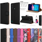 For Motorola Moto E6s 2020 Case, Magnetic Flip Wallet Phone Cover + Screen Guard