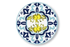 Excelsa Amalfi Lot de 6 assiettes à pizza en porcelaine