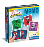 Clementoni Educational Game Memo Marvel Spidey and his Amazing Friends 80 Tiles - Game For Children 4 Years, Flash Card Games, Learning Logical Thinking, 2 Players, Gift For Boy, Made In Italy, 18304