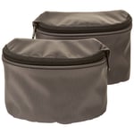 Bergans Hip Belt Pocket 2-pack Solid Charcoal, OneSize