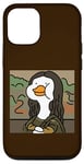 Coque pour iPhone 12/12 Pro Portrait drôle de canard Lisa, canard hilarant Mona Lisa Art Humour