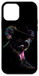 Coque pour iPhone 12 mini Koala coloré portant un chapeau d'expression artistique vibrante