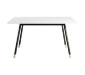 Table de réunion carrée K2 L.140-P.140 cm blanc / noir