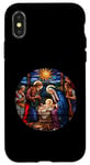 Coque pour iPhone X/XS True Story Crèche de Noël Jésus Chrétien Hommes Femmes Enfants