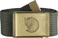 FJÄLLRÄVEN Men's Canvas Brass 4 cm. Belt, Mountain Grey, One size (120 cm)