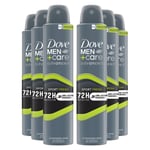 Dove Mens Anti-Perspirant Men+Care Advanced Sport Fresh 72H Protection Deo, 200ml, 6 Pack - One Size