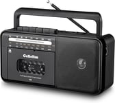 Cassette Player Bluetooth Boombox, Radio AM/FM/SW, Cassette Tape Player/Recorder