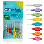 TePe Interdental Brush, Original, Mixed Pack, 0.4-1.3mm/ISO 0-7, 8pcs, Plaque Removal, flossers for Narrow to Wide Gaps