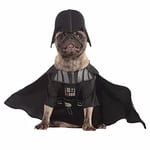 Rubie's Official Darth Vader Dog Fancy Dress Star Wars Dark Side Evil Villain Puppy Pet Costume Small Neck to Tail 11" Chest 14"