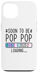 Coque pour iPhone 13 Soon to Be Pop Pop 2025 Loading Annonce de grossesse 2025