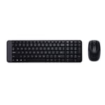 Logitech MK220 Compact Wireless Keyboard and Mouse Combo for Windows, QWERTY Spa