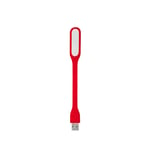 Mini lampe de lecture de livre LED USB portable,lampe de camp,PC,ordinateur portable,mobile,flexible,veilleuse pliable - Type 1pcs Red