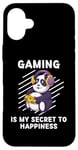 Coque pour iPhone 16 Plus Le jeu Kawaii Panda est mon secret pour trouver le bonheur