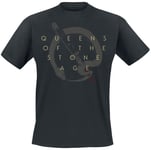 Queens Of The Stone Age In Times New Roman - Bad Dog T-Shirt black