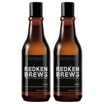 Redken Brews Men's 3 in 1 Shampoo Duo