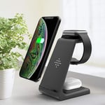 ZYD 3 In1 Wireless Charger for Iphone 11/Xs Airpods Apple Watch 23 Wireless Charging Stand for Iwatch Iphone 11Pro/Xr/Xs Max