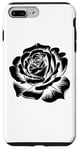 iPhone 7 Plus/8 Plus floral black rose graphic Beautiful flower simple design Case