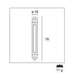 LED-lampa R7S 6 W 615 lm 3000 K