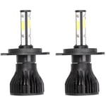 Tlily - Les Phares de la Voiture Ampoule led H4 LumièRe 8000LM 6500K 9-32V Led Automobiles Lampe Accessoires D'éClairage