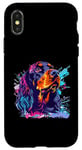 Coque pour iPhone X/XS Gordon Setter Pop Art Figurine de race de chien