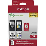 Canon CL-561XL Ink Cartridge 3712C008 Black, Cyan, Magenta, Yellow Pack of 2 Photo Value