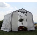 Serre de jardin blanche Shelter Logic 300 x 300 cm / 9M² - SHELTERLOGIC - Facile à assembler et compacte