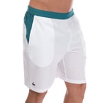 Lacoste Mens Novak Djokovic Tennis Short in Green - White material_polyester - Size 2XL