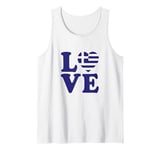 I Love Greece, Greek People/Tourist, Heart-Shaped Greek Flag Tank Top