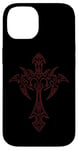 iPhone 14 Y2k Mall Goth Grunge Aesthetic Gothic Cross Case