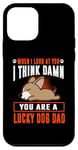 Coque pour iPhone 12 mini Chihuahua You Are A Lucky Dog Dad Funny Puppy Dogs Lovers