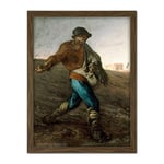 Jean Francois Millet The Sower Large Framed Art Print Poster Wall Decor 18x24