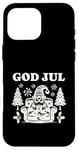 Coque pour iPhone 16 Pro Max God Jul Swedish Scandinavian Gnome Merry Christmas