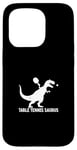 Coque pour iPhone 15 Pro Tennis de table drôle Saurus Dino