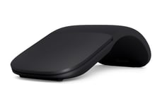 Microsoft Arc Mouse - Mus - optisk - 2 knapper - trådløs - Bluetooth 4.0 - svart