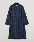 Derek Rose Wool Tartan Dressing Gown Blackwatch