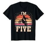 Youth Motocross 5 Year Old Birthday Boy 5th Dirt Bike Birthday T-Shirt