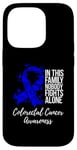 iPhone 14 Pro Family Support Dark Blue Ribbon Colorectal Cancer Awareness Case