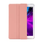 Marque Amazon Étui pour iPad 9/8/7 (modèles 2021/2020/2019, 9e/8e/7e génération), Coque arrière Mate en TPU translucide et Mat avec Support à Trois Volets pour iPad 10,2" avec Porte-Stylo, Mise en