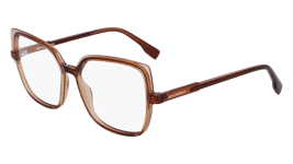 Lunettes de Vue KARL LAGERFELD KL6096 246 BROWN/LIGHT BROWN 55/15/140 Femme