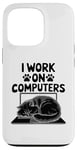 iPhone 13 Pro I Work On Computers Persian Longhair Cat Case