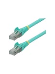 StarTech.com 1m CAT6a Ethernet Cable - 1 m - aqua - Blå - 1 meter