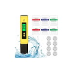 Yzmrbdqc - ph Testeur Electronique, Testeur de qualité de l'eau Digital LCD,Fonction D'étalonnage Automatique et Portable ph Mètre Numérique